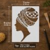 African Woman Stencil 2
