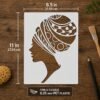 African Woman Stencil 2