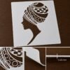 African Woman Stencil 8