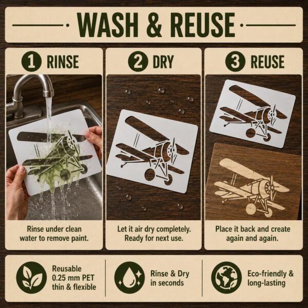 Airplane Stencil 6