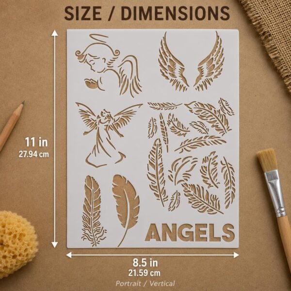 Angel Stencil 2
