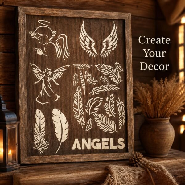 Angel Stencil 7