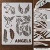 Angel Stencil 8