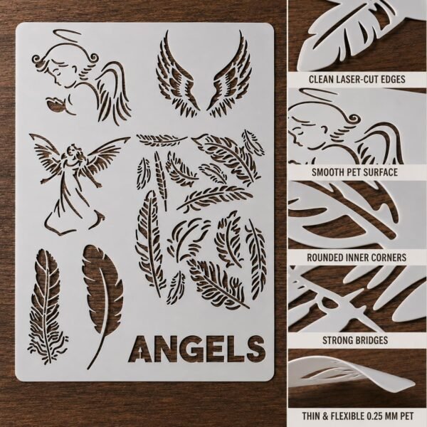 Angel Stencil 8