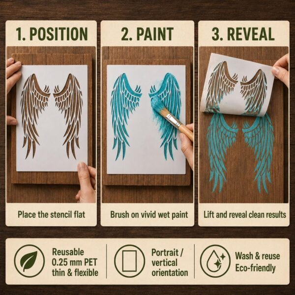 Angel Wings Stencil 4
