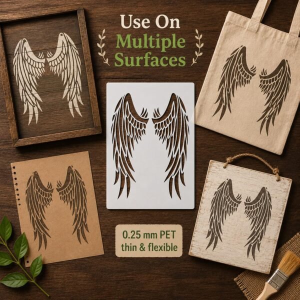 Angel Wings Stencil 5