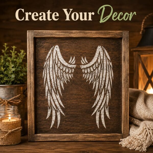 Angel Wings Stencil 7