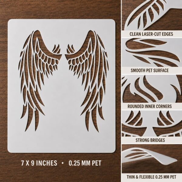 Angel Wings Stencil 8