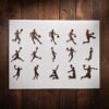 Basketball Stencil