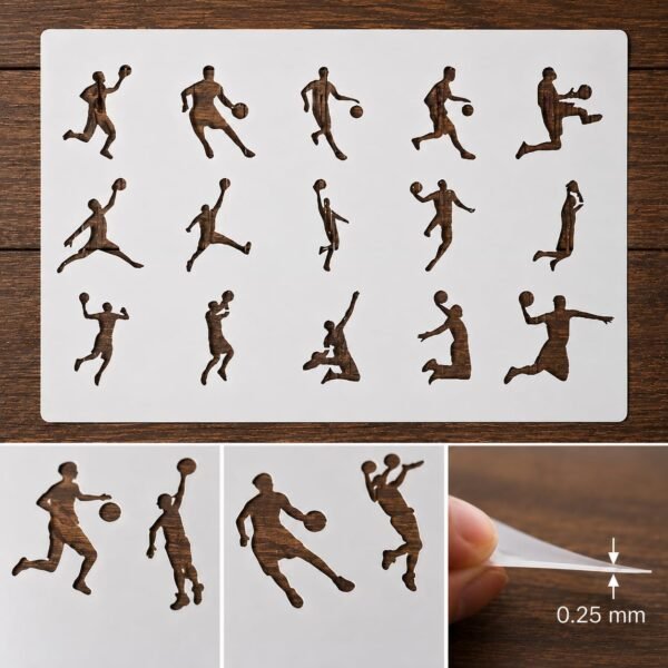 Basketball Stencil 8