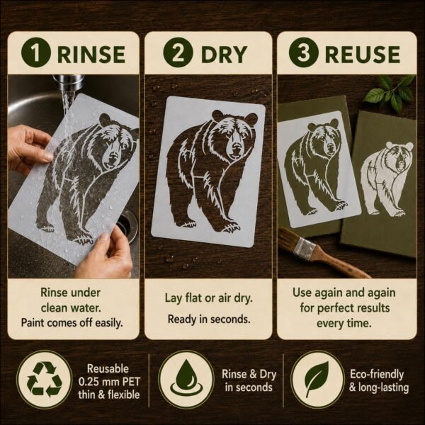 Bear Stencil 5
