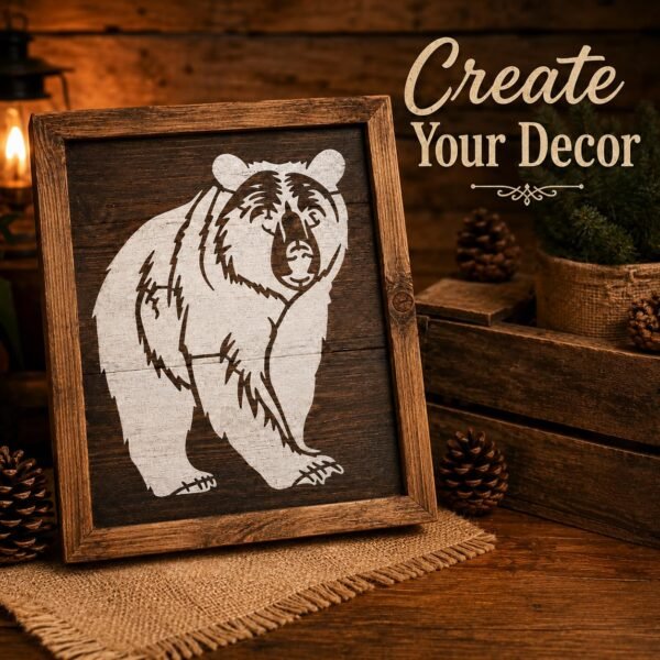 Bear Stencil 7
