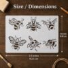 Bees Stencil 2