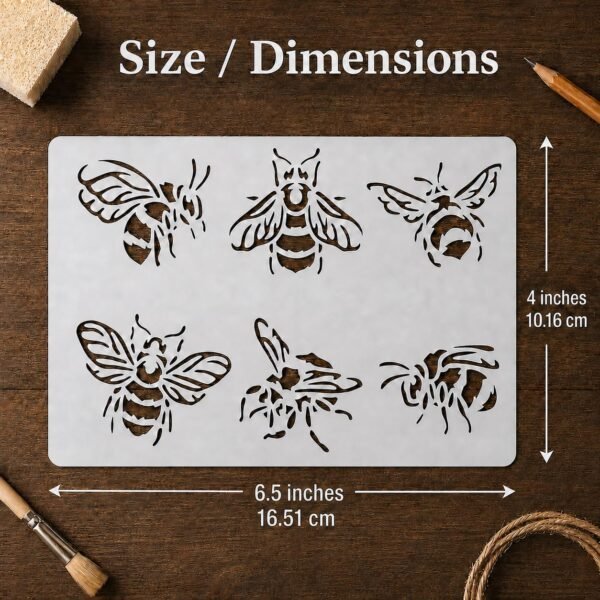 Bees Stencil 2