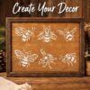 Bees Stencil 7