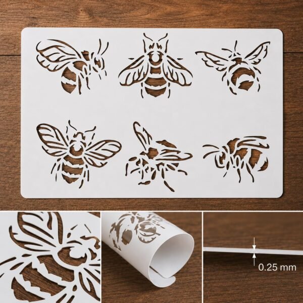 Bees Stencil 8