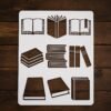 Books Stencil