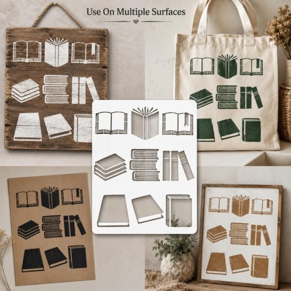 Books Stencil 5