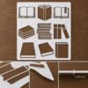 Books Stencil 8