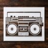 Boombox Stencil