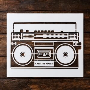 Boombox Stencil