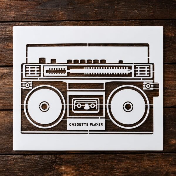 Boombox Stencil