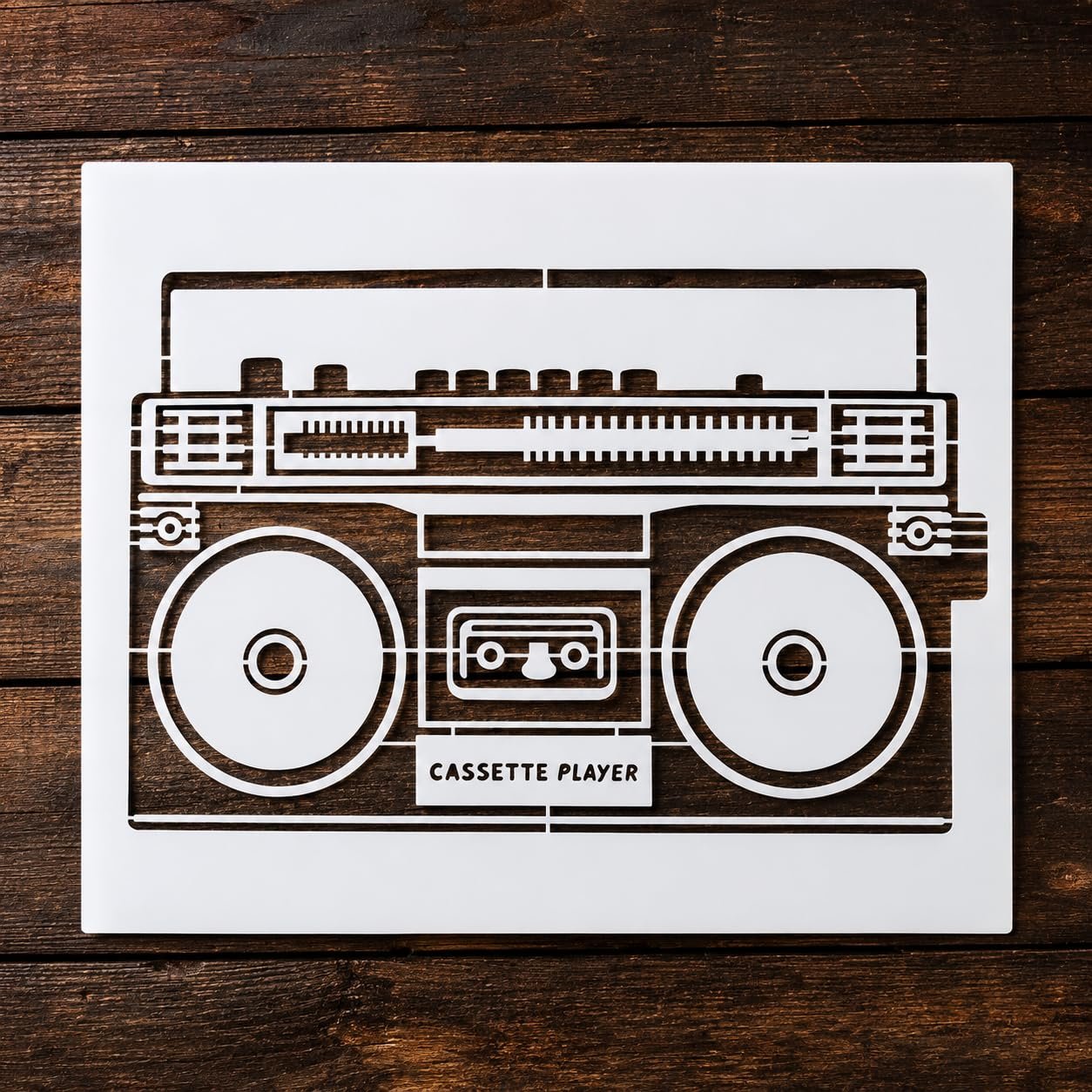 Boombox Stencil