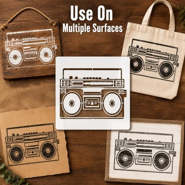 Boombox Stencil 5