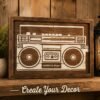 Boombox Stencil 7