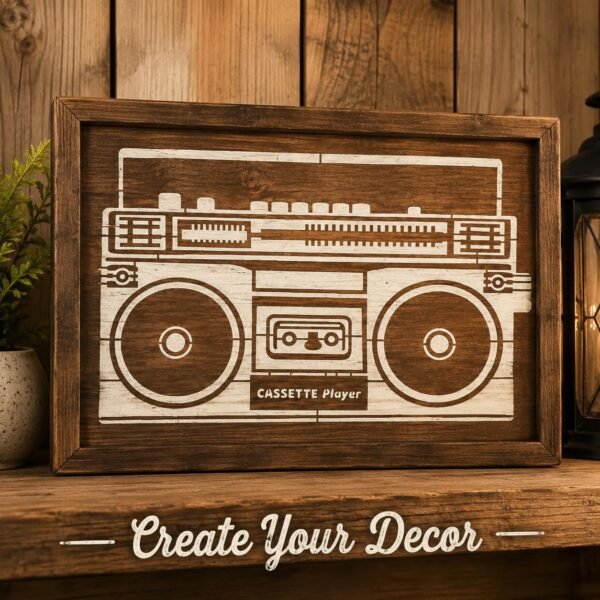 Boombox Stencil 7