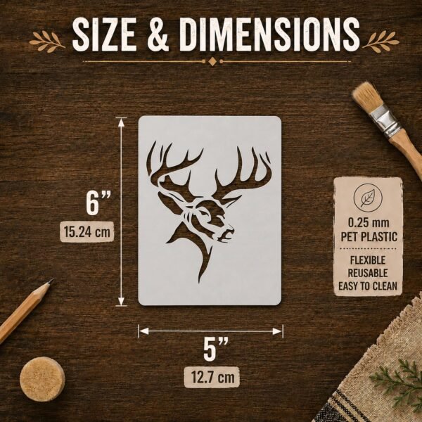 Buck Deer Stencil 2
