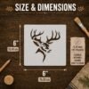 Buck Deer Stencil 2