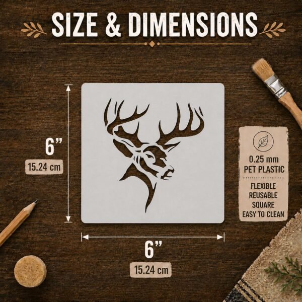 Buck Deer Stencil 2