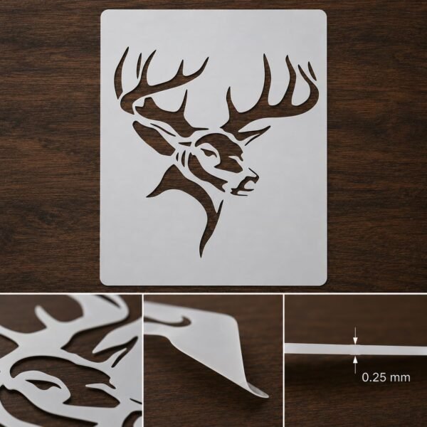 Buck Deer Stencil 8