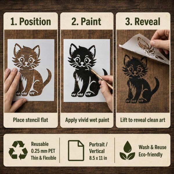 Cat Stencil 4
