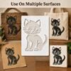 Cat Stencil 5