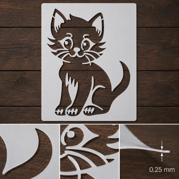Cat Stencil 8