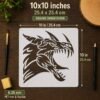 Celtic Dragon 1pc Stencil 2