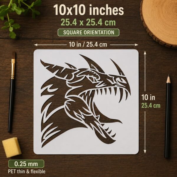 Celtic Dragon 1pc Stencil 2