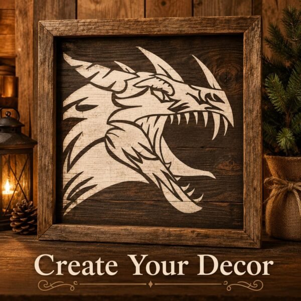 Celtic Dragon 1pc Stencil 7
