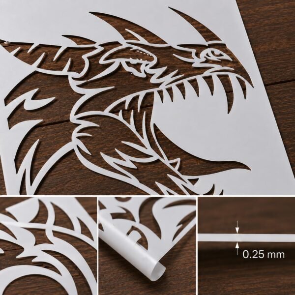 Celtic Dragon 1pc Stencil 8