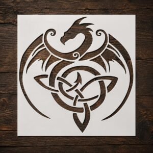 Celtic Dragon Stencil