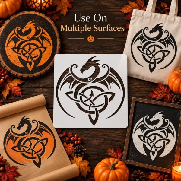 Celtic Dragon Stencil 5