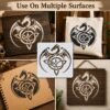 Celtic Dragon Stencil 5