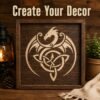 Celtic Dragon Stencil 7