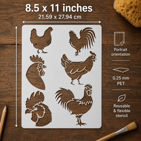 Chicken Stencil 2