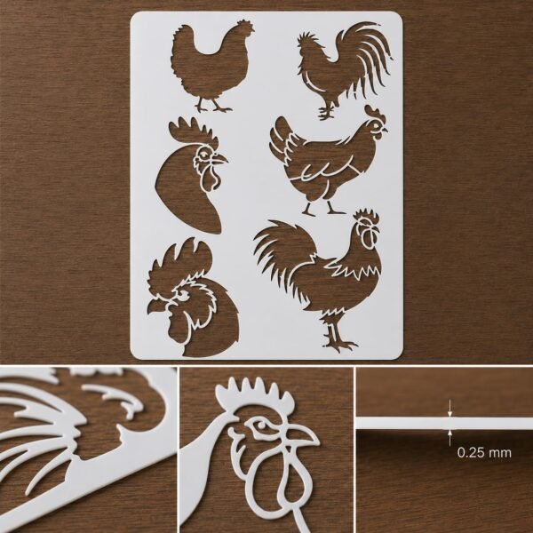 Chicken Stencil 8