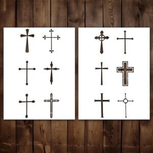 Christian Cross Stencil Christian Cross Stencil