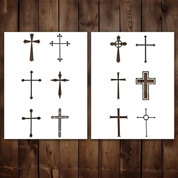 Christian Cross Stencil