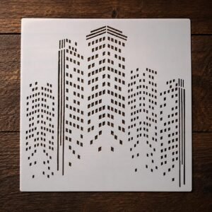 City Skyline Stencil